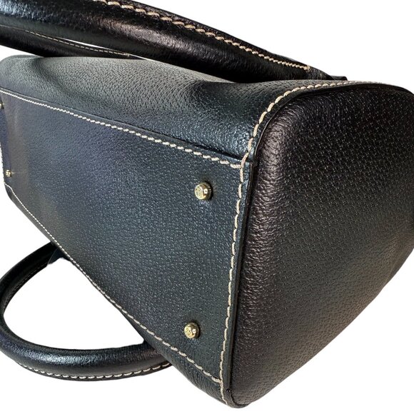 Kate Spade Vintage Leather Logan Dot Noel Pebbled Leather Satchel - Like New - Picture 10 of 15